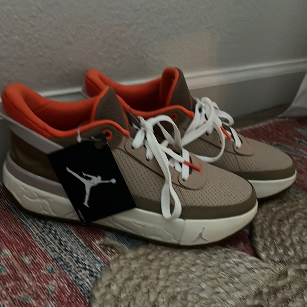Jordan Kids Dress Shoes in Brown and Orange